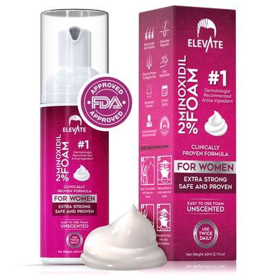 Elevate 2% Minoxidil Hair Growth Foam for Women