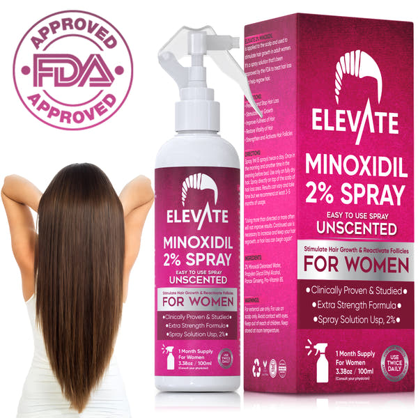 Elevate 2% Minoxidil Hair Growth Spray For Women
