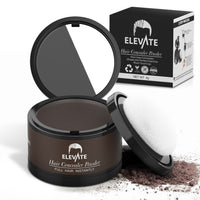 Elevate Hair Line Powder Instantly Conceal Hair Loss for Thinning Areas - Root Cover Touch Up with Puff Touch - Instant Gray Coverage