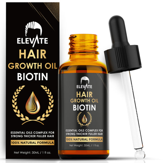 Elevate Hair Growth Oil - Biotin Hair Growth Serum w/ Castor Oil