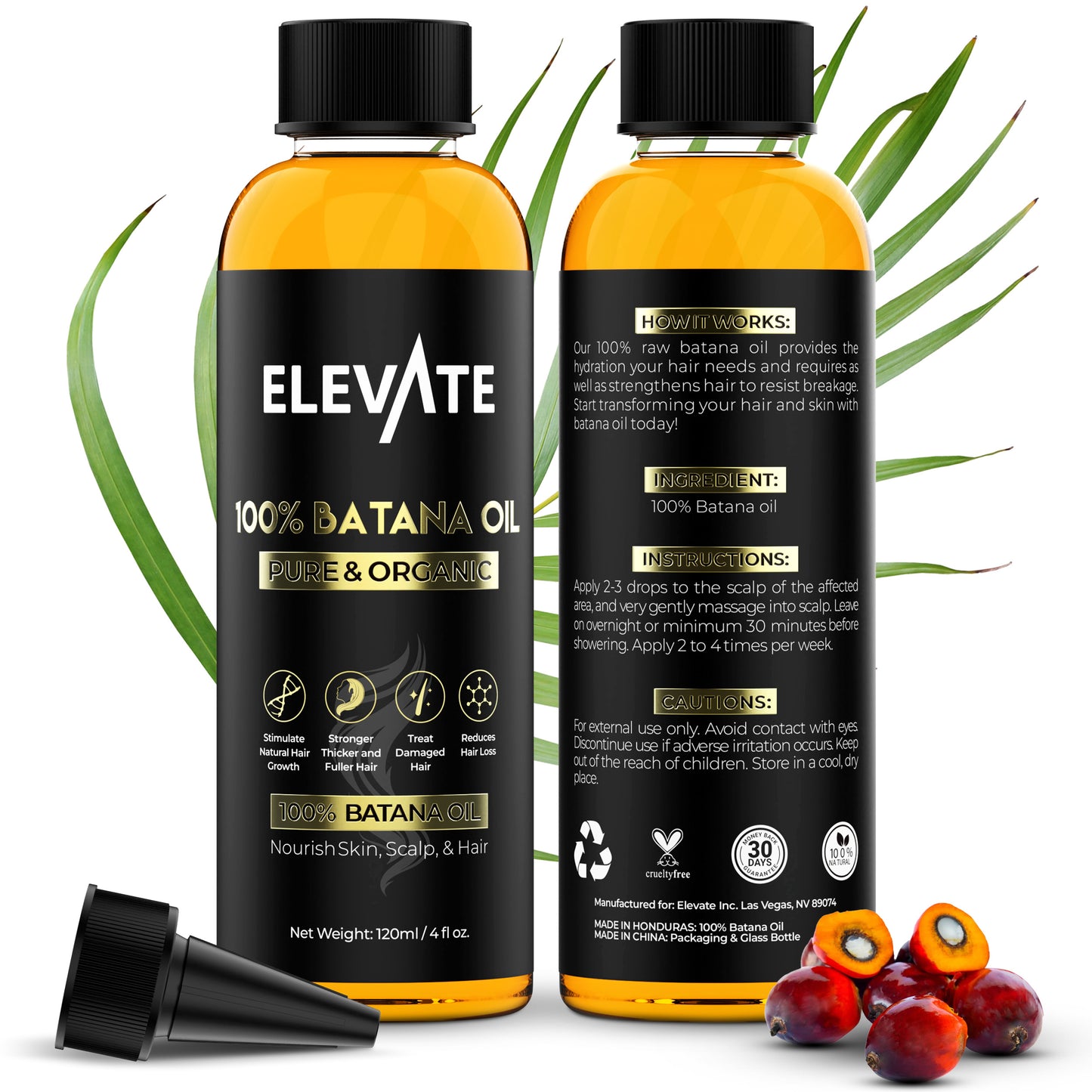 Elevate Batana Oil for Hair Growth | 100% Pure & Natural Raw Organic from Honduras