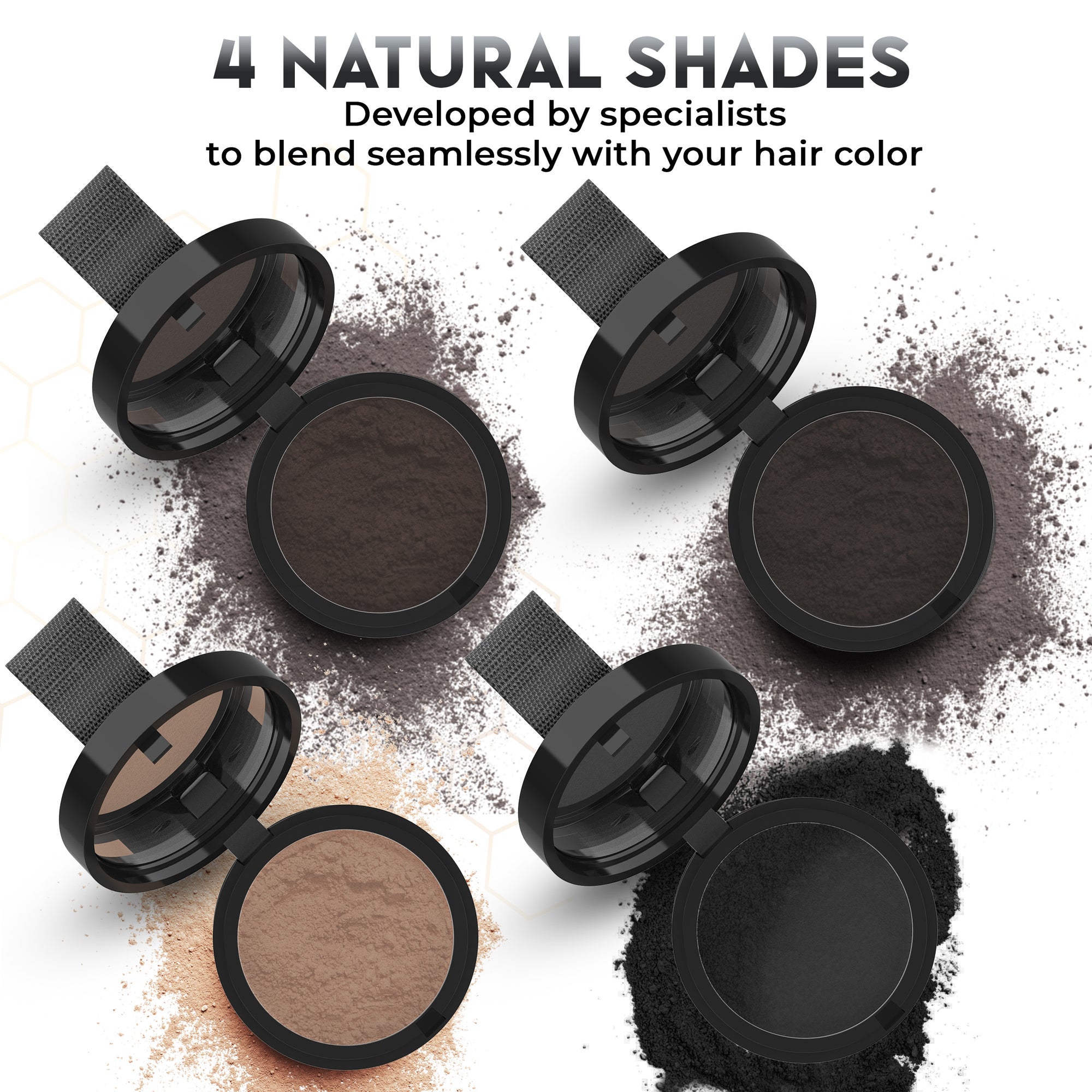 Elevate Hair Line Powder Instantly Conceal Hair Loss for Thinning Areas - Root Cover Touch Up with Puff Touch - Instant Gray Coverage