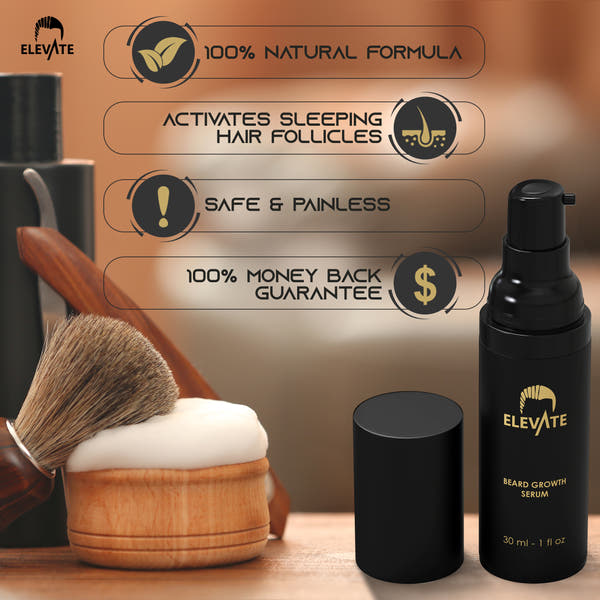 Elevate 2-in-1 Beard Growth Derma Roller Kit