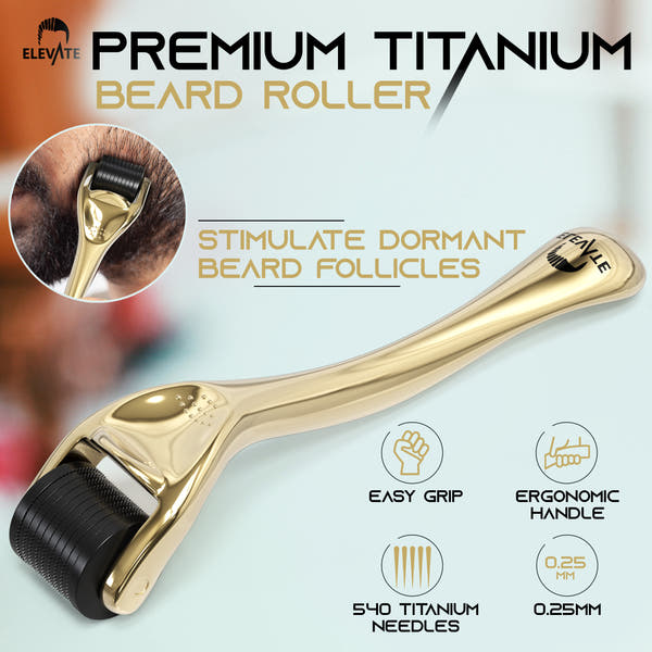 Elevate 2-in-1 Beard Growth Derma Roller Kit