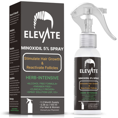 ELEVATE 5% Herbal Minoxidil Spray (Alcohol-Free)