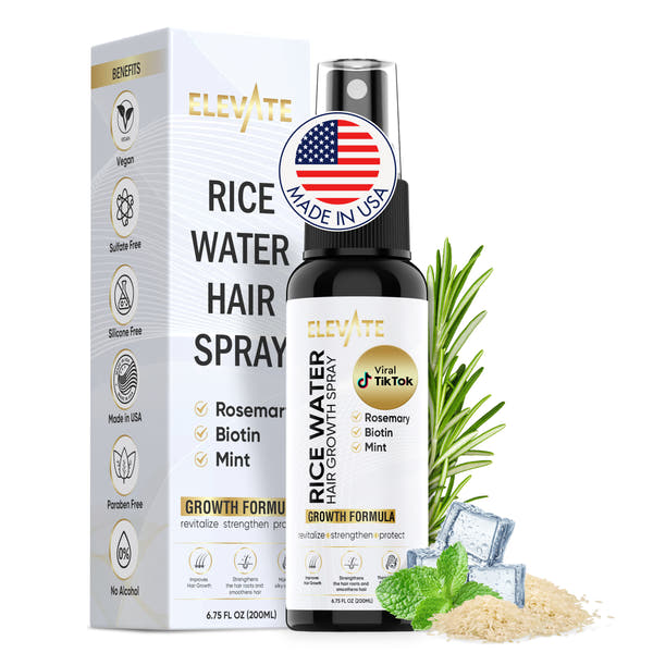 Elevate Rice Water Spray (rosemary, biotin, mint, rice water formula)