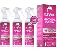 ELEVATE 2% Herbal Minoxidil Spray for Women (Alcohol-Free)