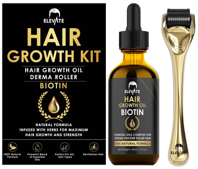 Elevate Hair Growth Oil - Biotin Hair Growth Serum w/ Castor Oil