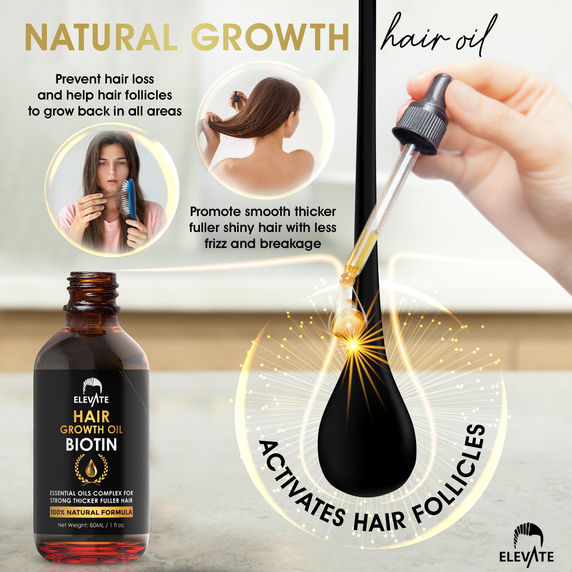 Elevate 3-in-1 Hair Derma Roller Kit