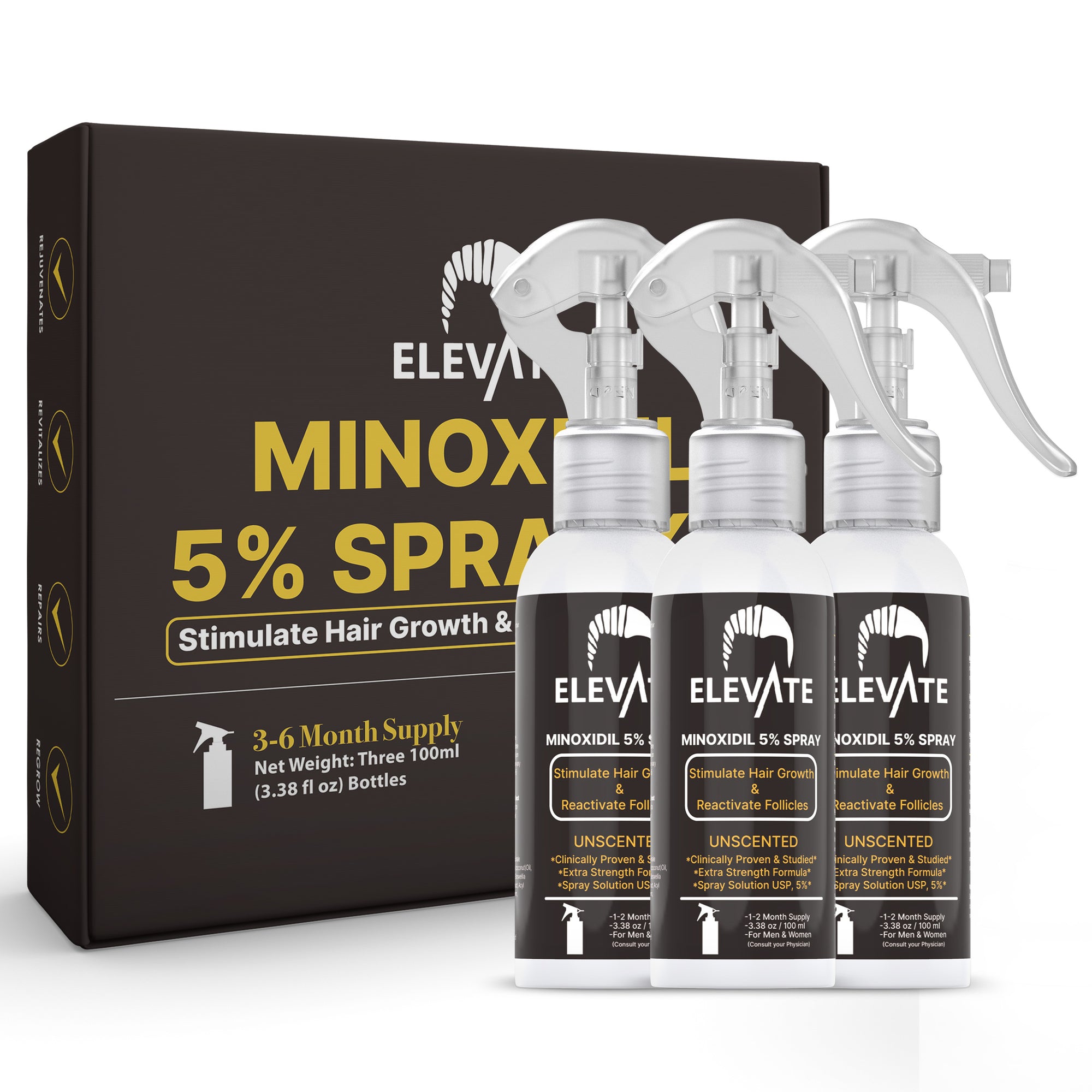 ELEVATE 5% Minoxidil Hair Growth Spray