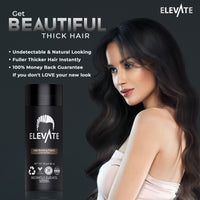 ELEVATE Hair Fibers 100% Natural Keratin Hair Fibers for Men and Women - 28g 0.98oz