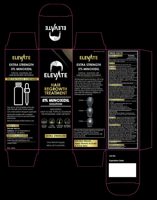 Elevate Hair Regrowth Treatment 5% Minoxidil Solution - NDC 84561-514-00