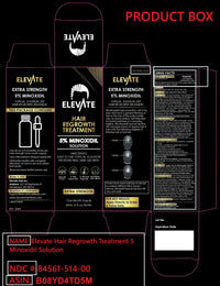 Elevate Hair Regrowth Treatment 5% Minoxidil Solution - NDC 84561-514-00