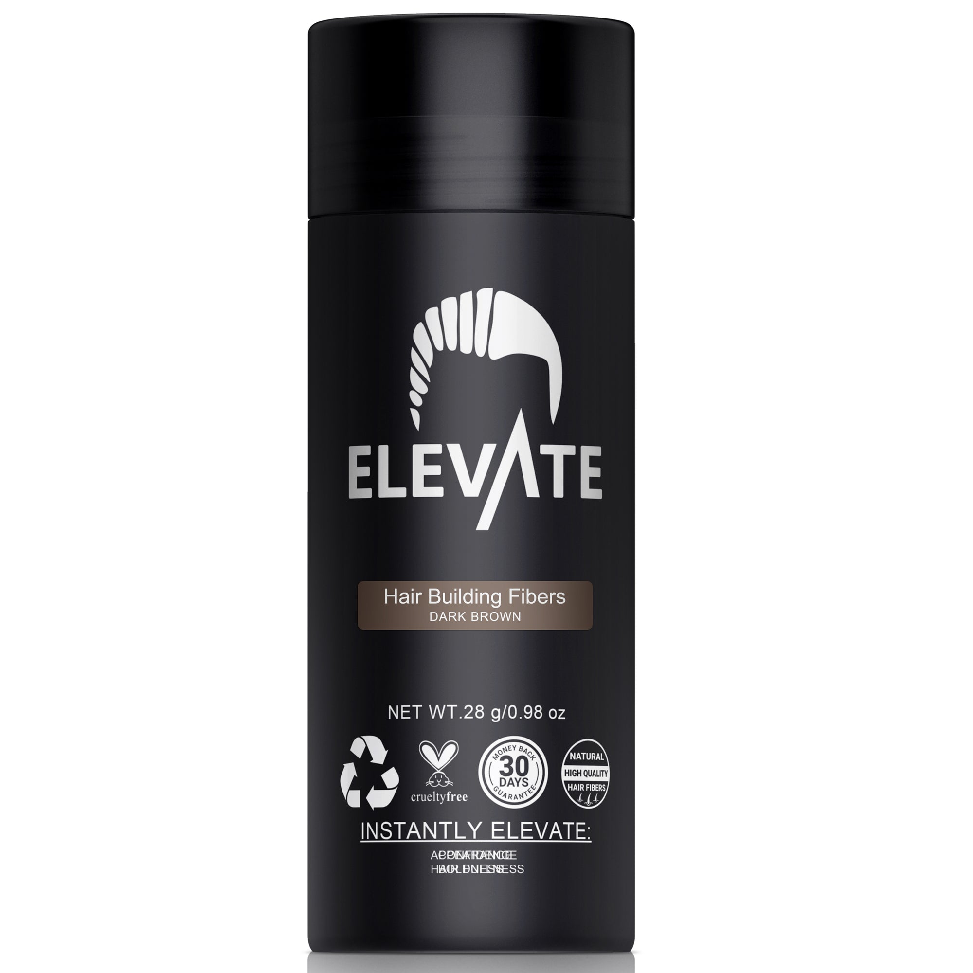 ELEVATE Hair Fibers 100% Natural Keratin Hair Fibers for Men and Women - 28g 0.98oz