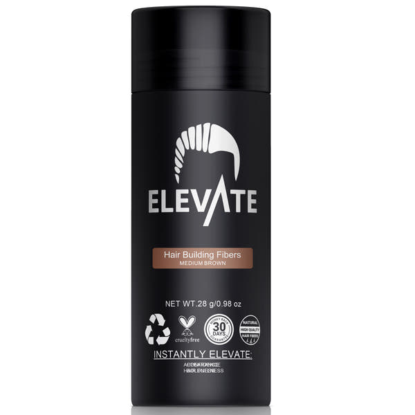 ELEVATE Hair Fibers 100% Natural Keratin Hair Fibers for Men and Women - 28g 0.98oz