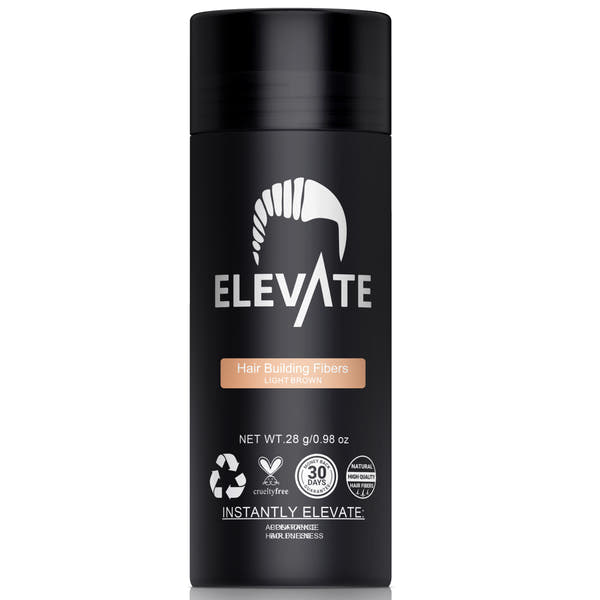 ELEVATE Hair Fibers 100% Natural Keratin Hair Fibers for Men and Women - 28g 0.98oz